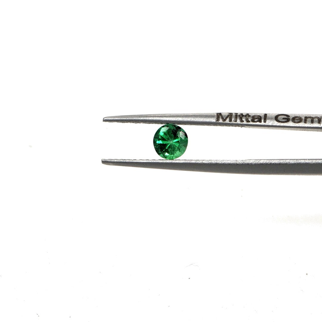 Natural Zambian Emerald Calibrated Rounds | 3mm & 3.5mm