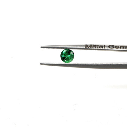 Natural Zambian Emerald Calibrated Rounds | 3mm & 3.5mm