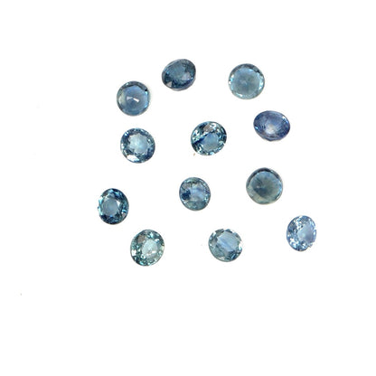Natural Untreated Blue Sapphire Calibrated Rounds | 3mm & 3.5mm