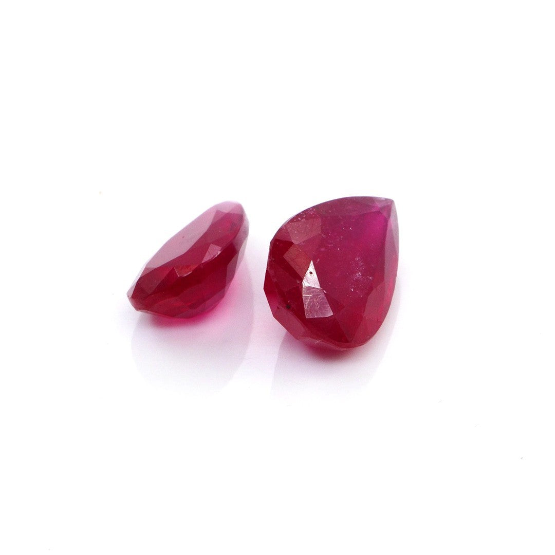 Natural Bangkok Ruby Calibrated Pears | 9x14mm & 10x16mm