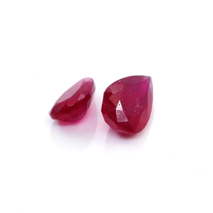 Natural Bangkok Ruby Calibrated Pears | 9x14mm & 10x16mm