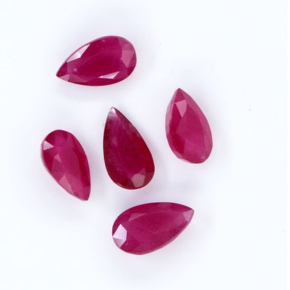 Natural Bangkok Ruby Calibrated Pears | 8x13mm & 10x15mm