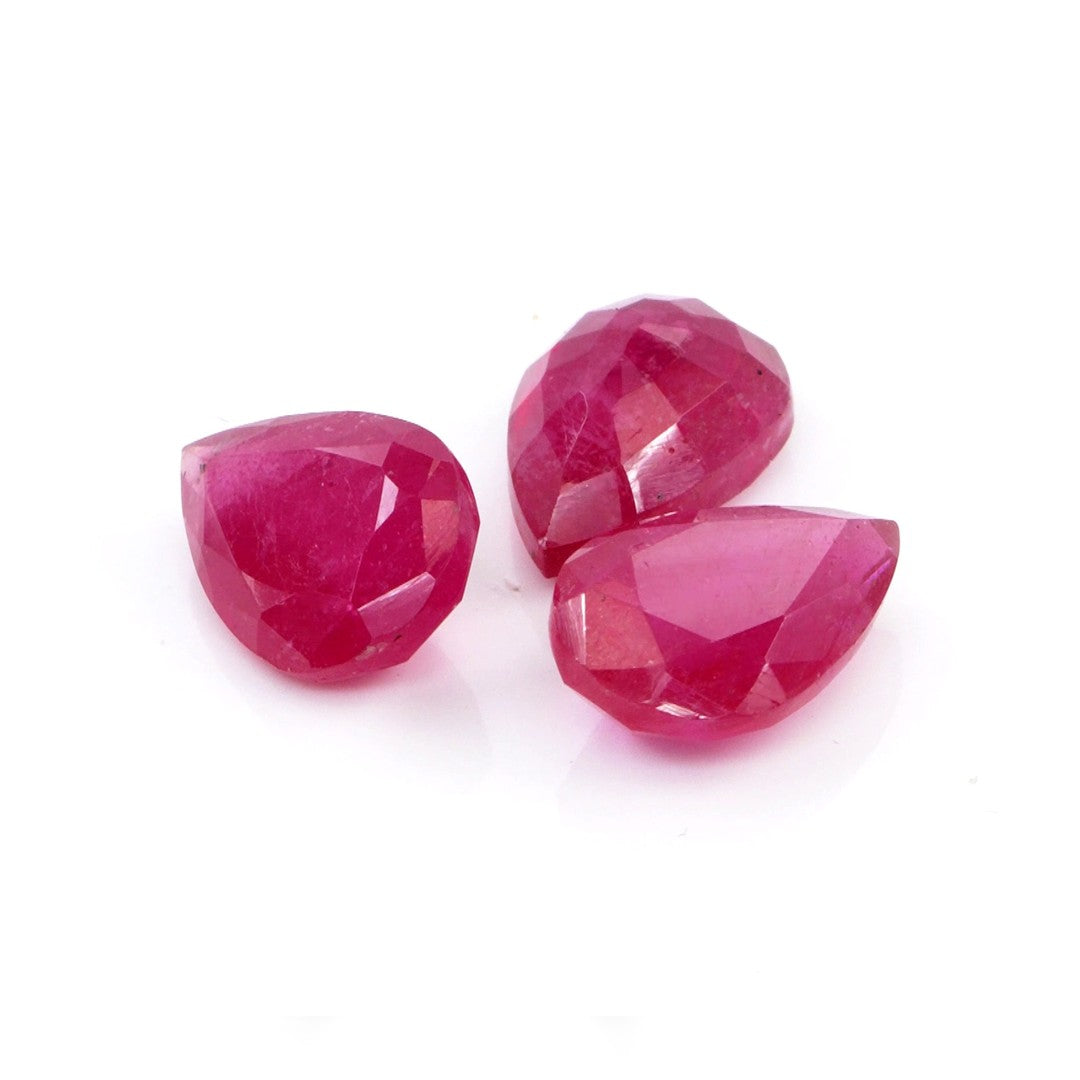 Natural Bangkok Ruby Calibrated Pears | 9x13mm & 10x15mm