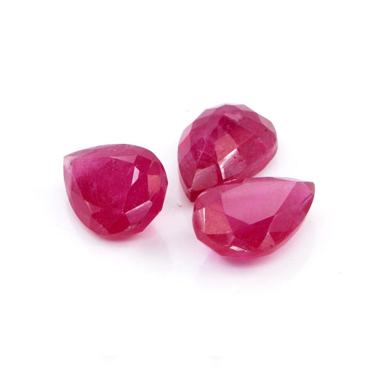Natural Bangkok Ruby Calibrated Pears | 9x13mm & 10x15mm