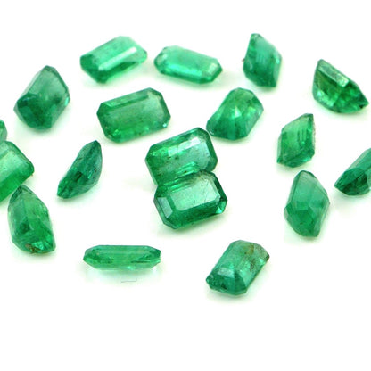 Natural Zambian Emerald Calibrated Octagons | 3x5mm & 4x6mm