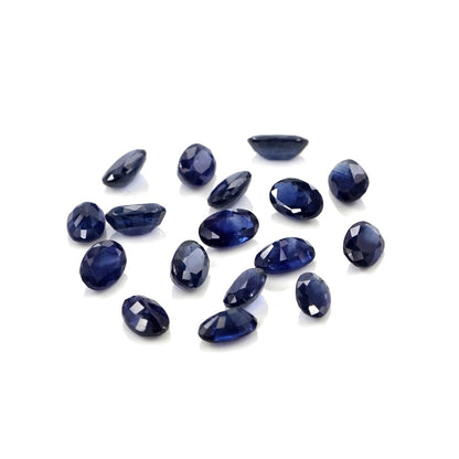 Natural Untreated Blue Sapphire Calibrated Ovals | 3x5mm & 4x6mm