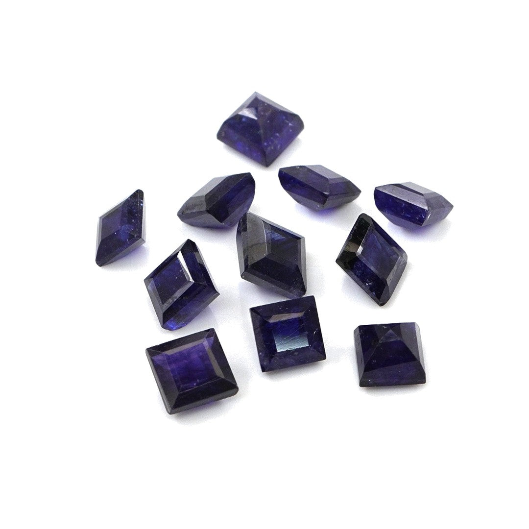 Natural Bangkok Blue Sapphire Calibrated Squares | 4mm & 4.5mm