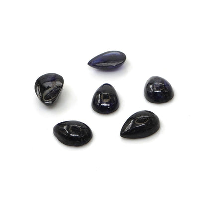 Natural Bangkok Blue Sapphire Calibrated Cabochon Pears | 3x5mm & 4x6mm