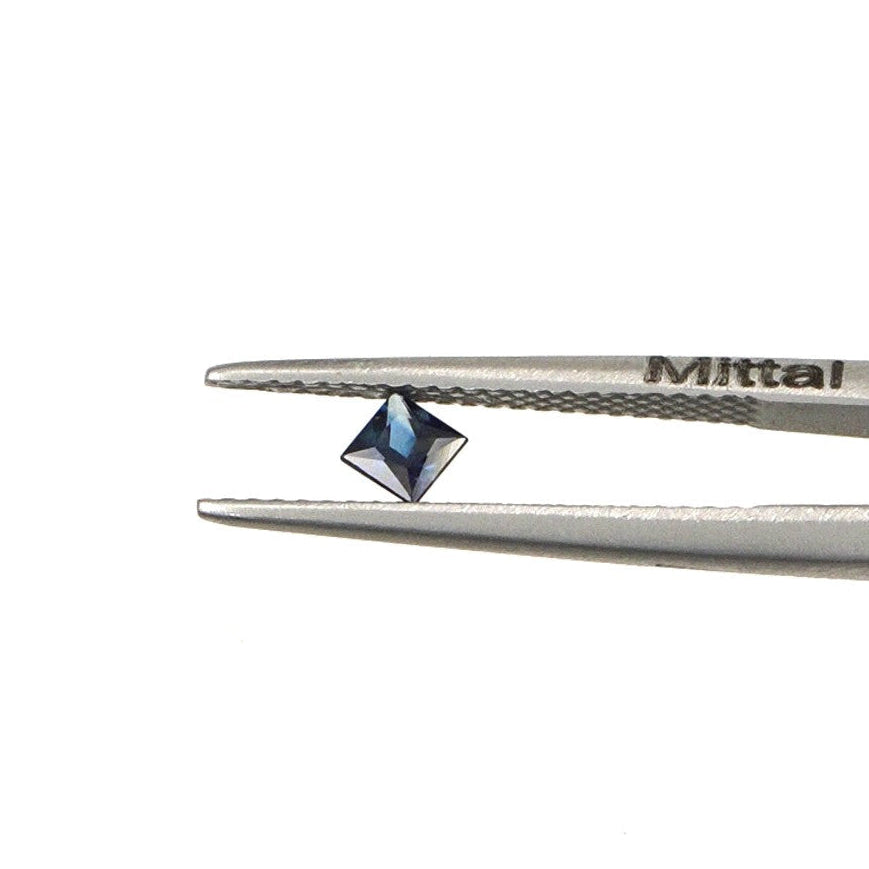 Natural Untreated Blue Sapphire Calibrated Squares | 3mm & 3.5mm