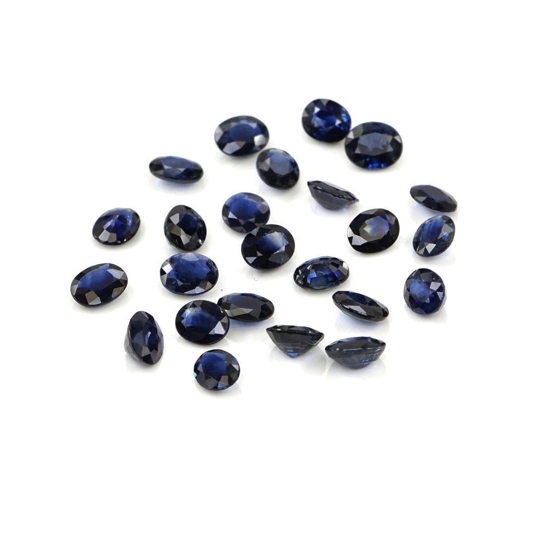 Natural Untreated Australian Teal Sapphire Calibrated Ovals | 3x4mm & 4x5mm
