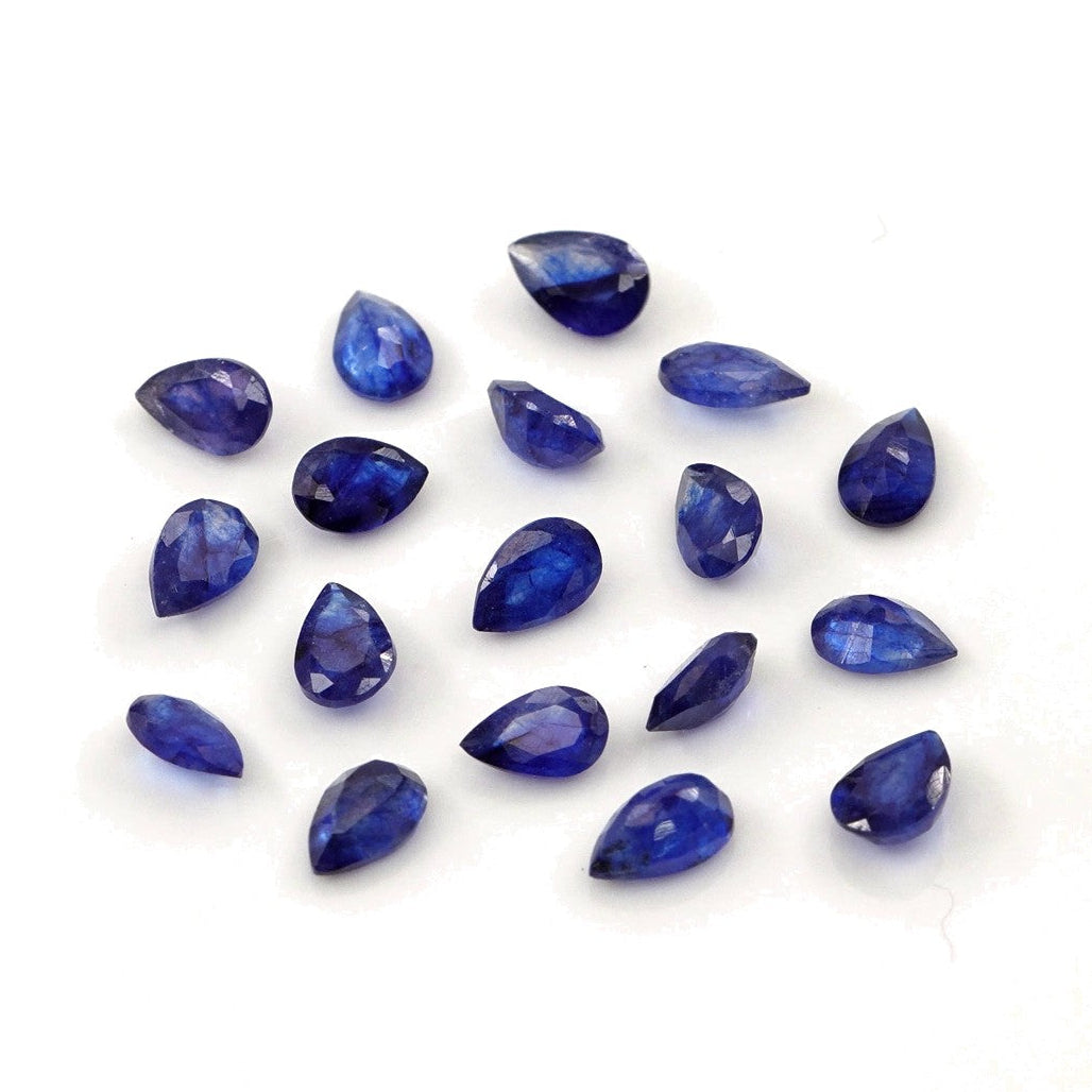 Natural Bangkok Blue Sapphire Calibrated Pears | 3x5mm & 4x6mm