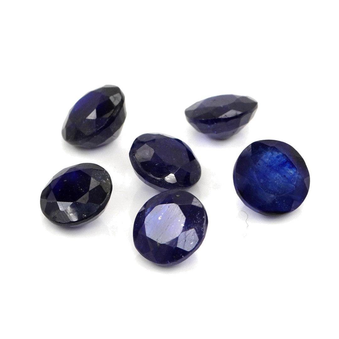 Natural Bangkok Blue Sapphire Calibrated Rounds | 9mm & 10mm