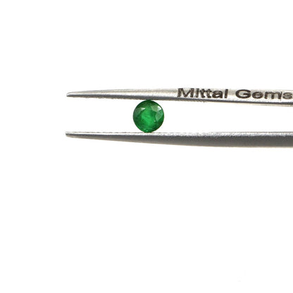 Natural Zambian Emerald Calibrated Rounds | 4mm & 4.5mm