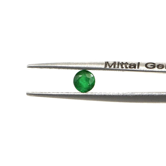 Natural Zambian Emerald Calibrated Rounds | 4mm & 4.5mm