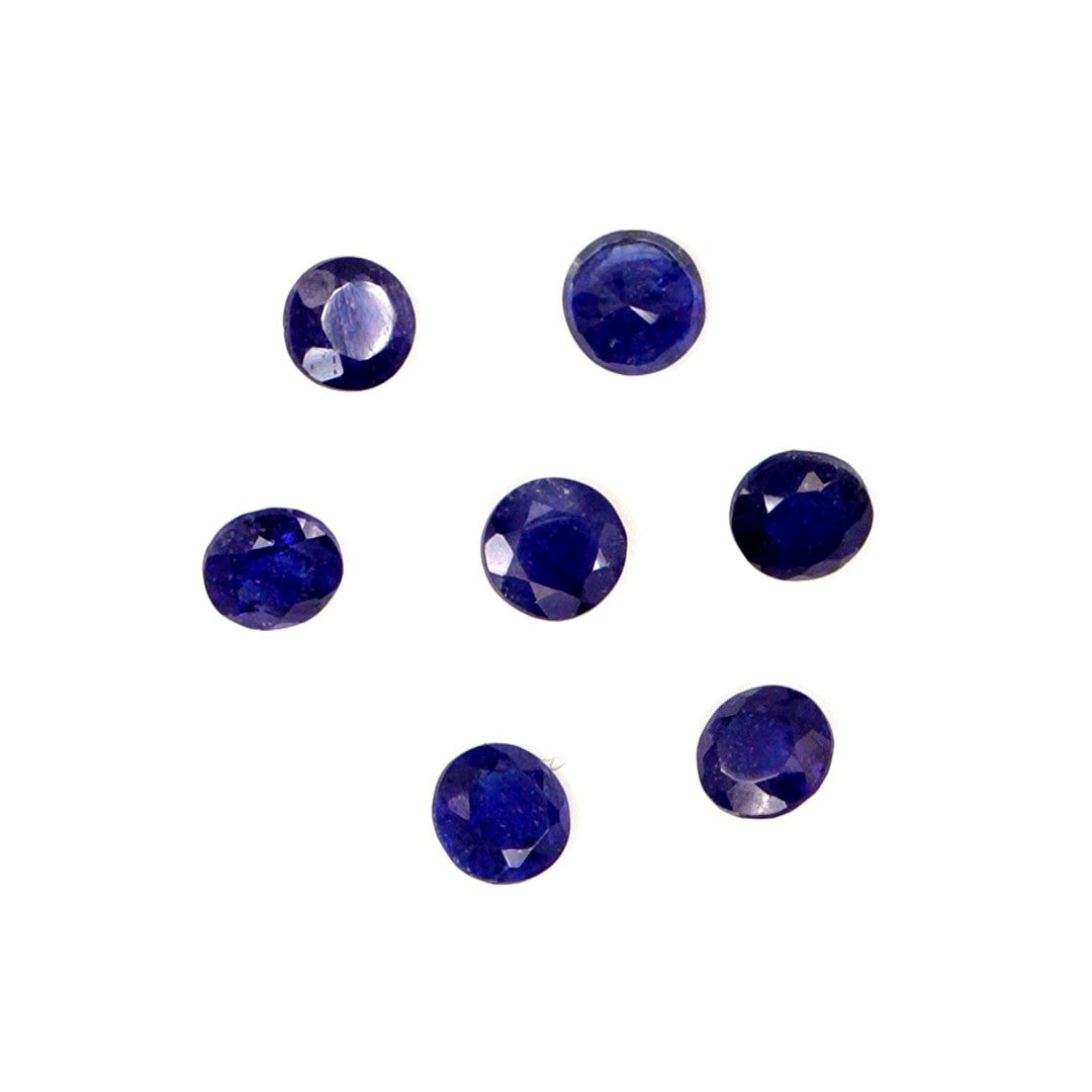 Natural Bangkok Blue Sapphire Calibrated Rounds | 4mm & 4.5mm