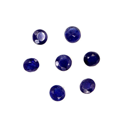 Natural Bangkok Blue Sapphire Calibrated Rounds | 4mm & 4.5mm