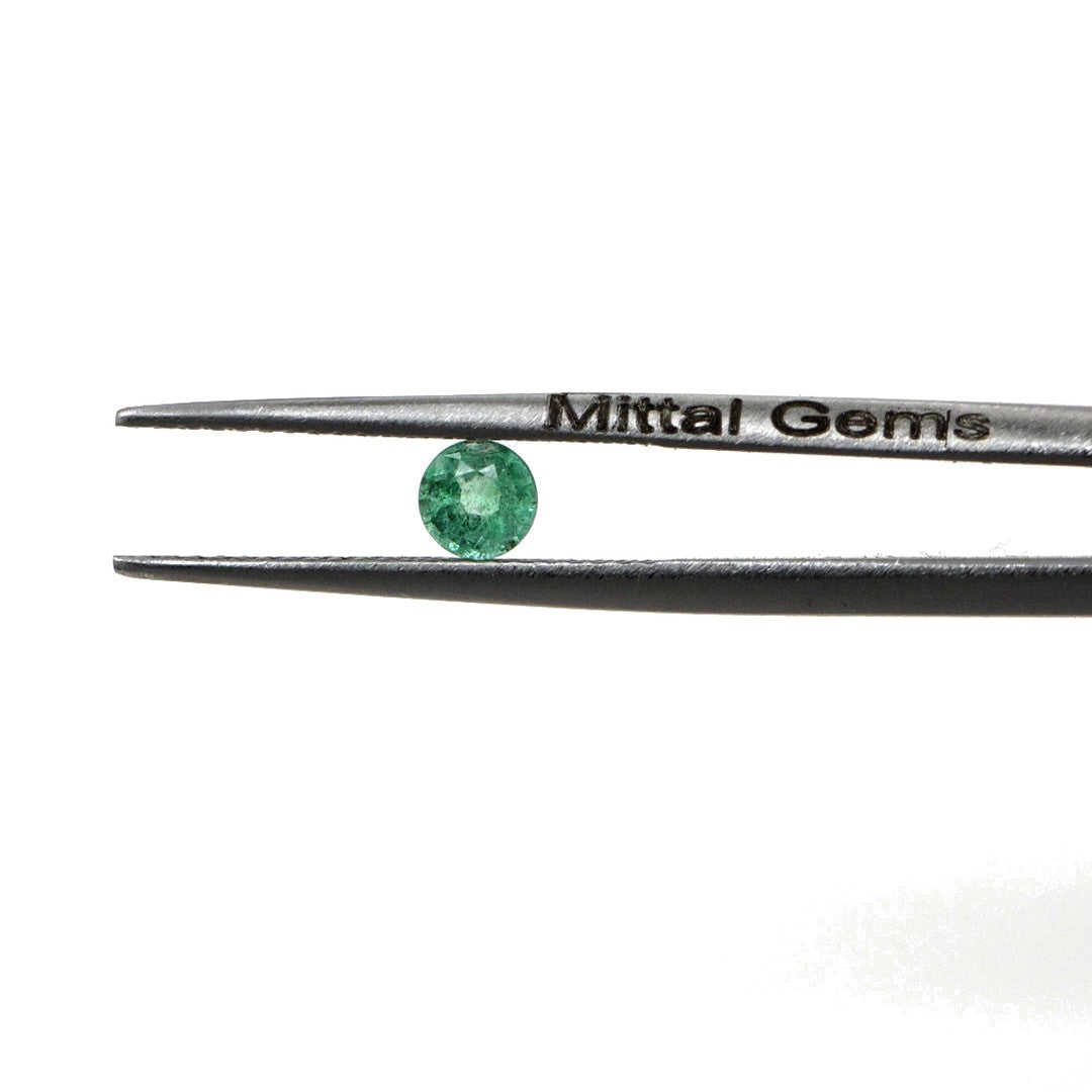 Natural Zambian Emerald Calibrated Rounds | 3mm & 3.5mm