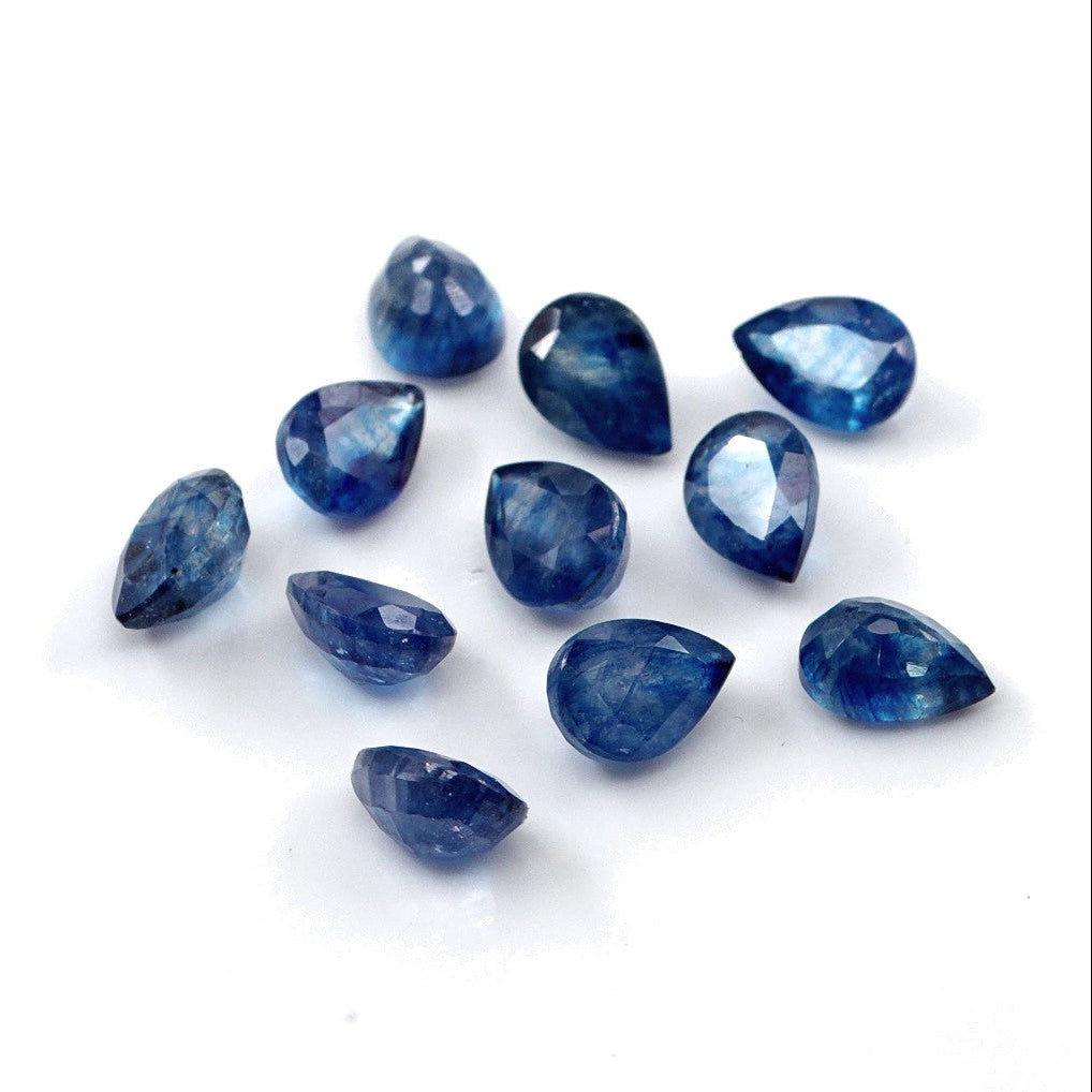 Natural Bangkok Blue Sapphire Calibrated Pears | 5x7mm & 6x8mm