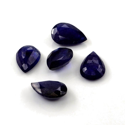 Natural Bangkok Blue Sapphire Calibrated Pears | 9x11mm & 10x12mm