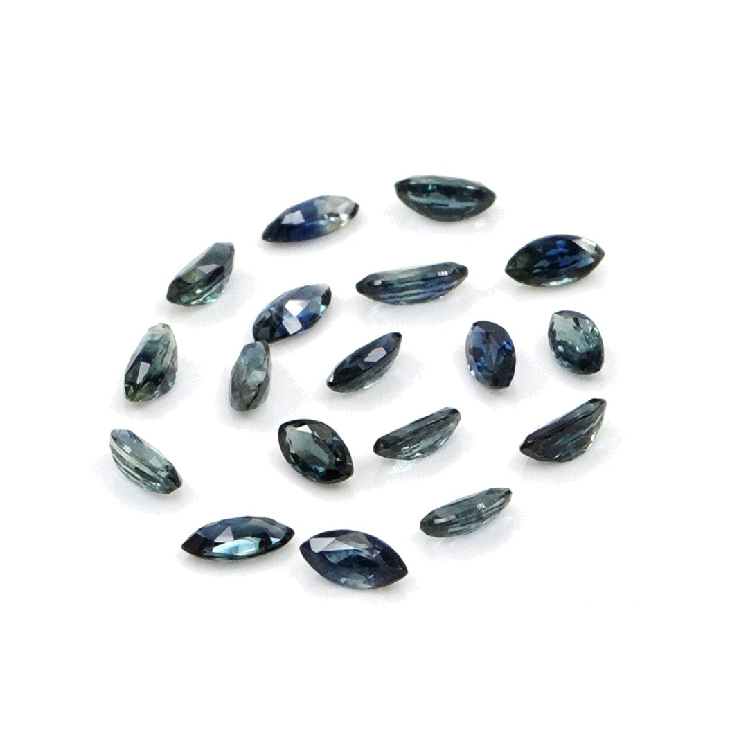 Natural Untreated Blue Sapphire Calibrated Marquise | 1.5x3mm & 2x4mm