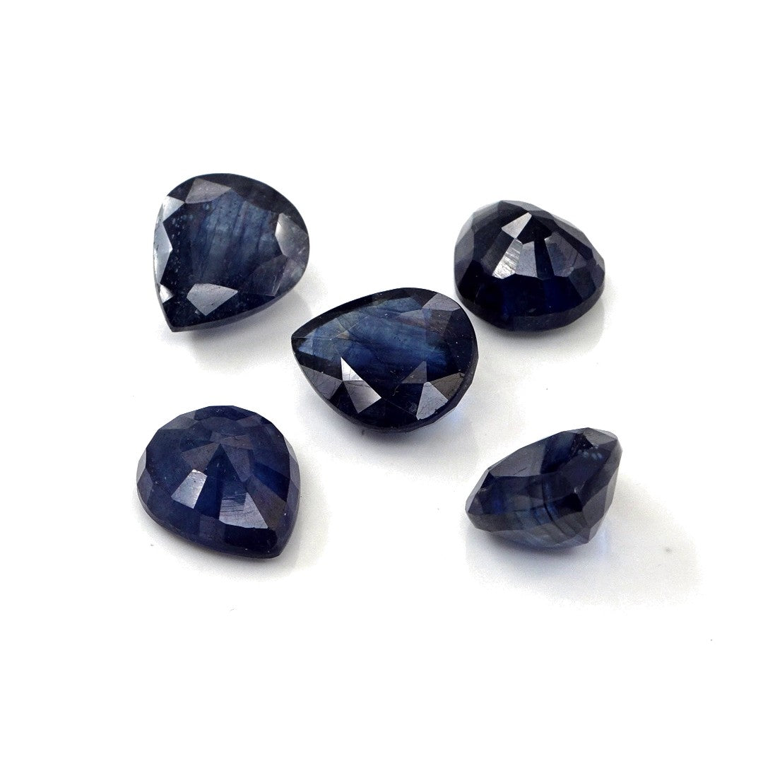 Natural Bangkok Blue Sapphire Calibrated Pears | 9x11mm & 10x12mm