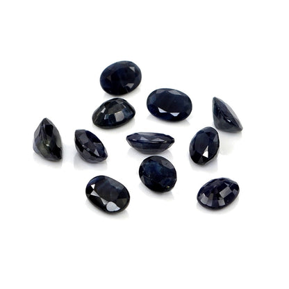 Natural Untreated Blue Sapphire Calibrated Ovals | 5x7mm & 6x8mm