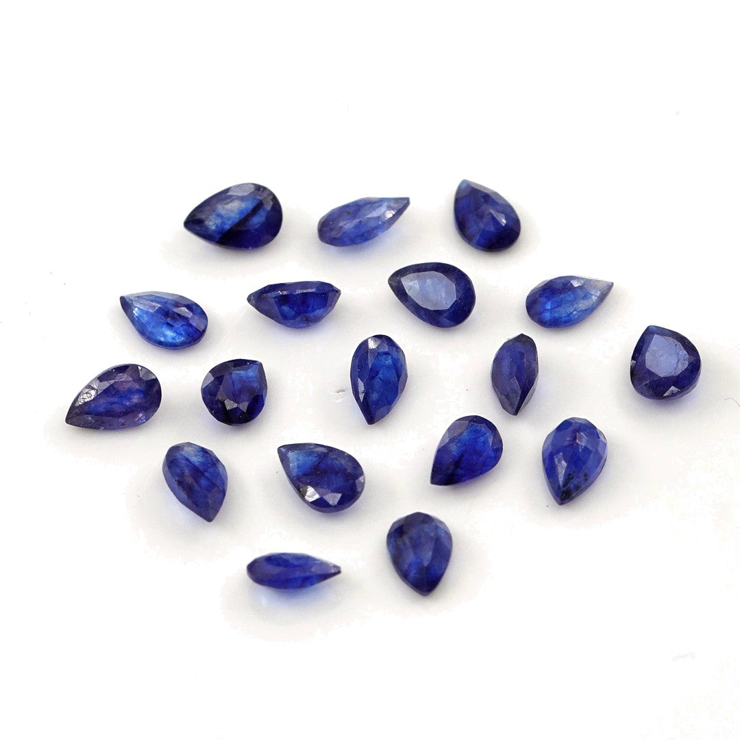 Natural Bangkok Blue Sapphire Calibrated Pears | 3x5mm & 4x6mm
