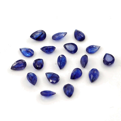 Natural Bangkok Blue Sapphire Calibrated Pears | 3x5mm & 4x6mm