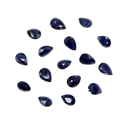 Natural Untreated Blue Sapphire Calibrated Pears | 3x4mm & 4x5mm