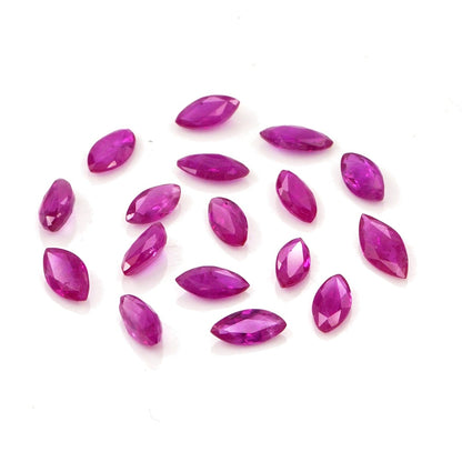 Natural Untreated Burma Ruby Calibrated Marquise | 2x4mm & 2.5x5mm