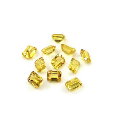Natural Untreated Yellow Sapphire Calibrated Octagons | 3x4mm & 4x5mm