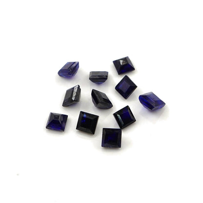Natural Bangkok Blue Sapphire Calibrated Squares | 3mm & 3.5mm