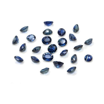 Natural Untreated Blue Sapphire Calibrated Ovals | 3x4mm & 4x5mm