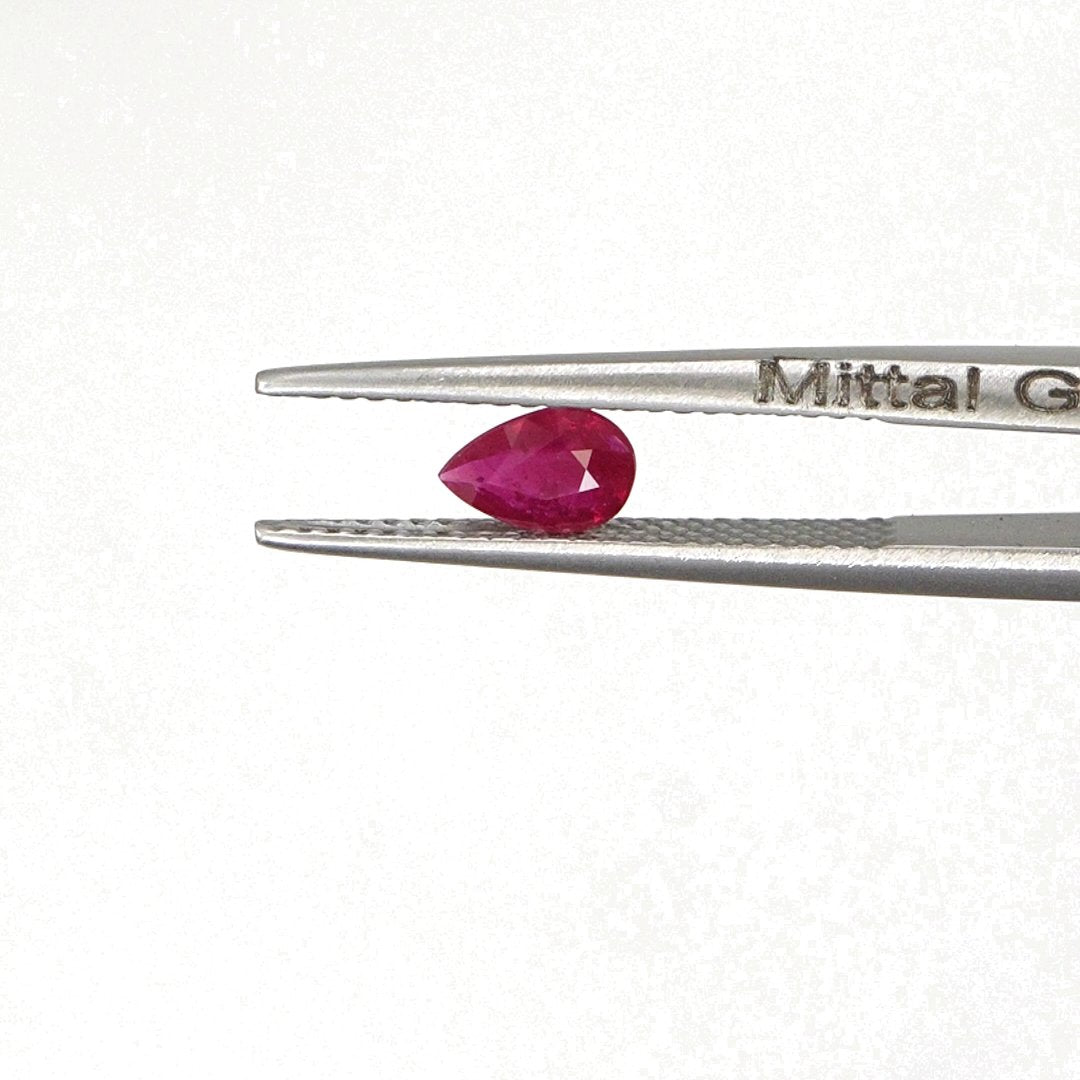 Natural Untreated Burma Ruby Calibrated Pears | 3x5mm & 4x6mm