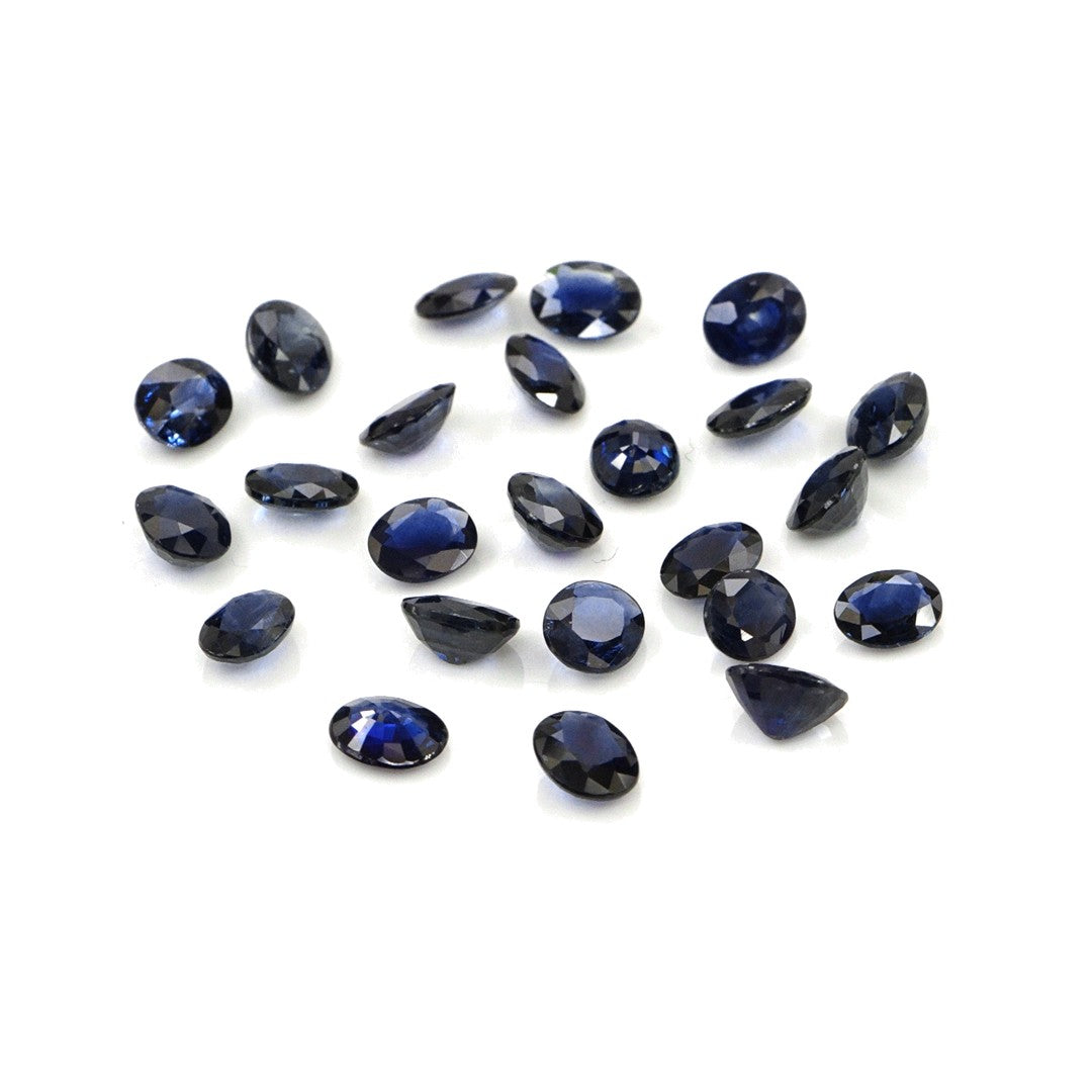 Natural Untreated Australian Teal Sapphire Calibrated Ovals | 3x4mm & 4x5mm