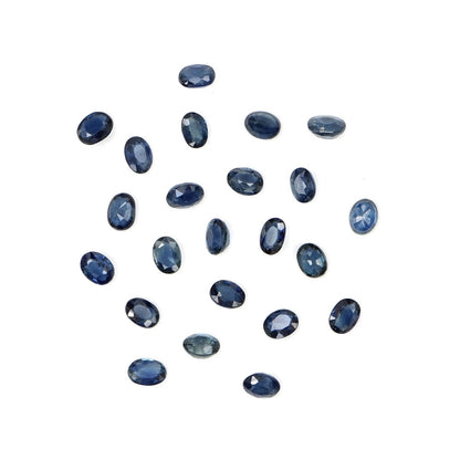 Natural Untreated Blue Sapphire Calibrated Ovals | 3x4mm & 4x5mm