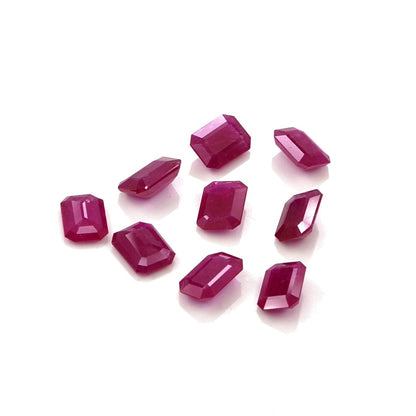 Natural Untreated Mozambique Ruby Calibrated Octagons | 5x7mm & 6x8mm