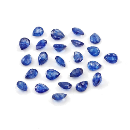 Natural Bangkok Blue Sapphire Calibrated Pears | 3x4mm & 4x5mm
