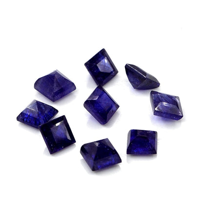 Natural Bangkok Blue Sapphire Calibrated Squares | 4mm & 4.5mm