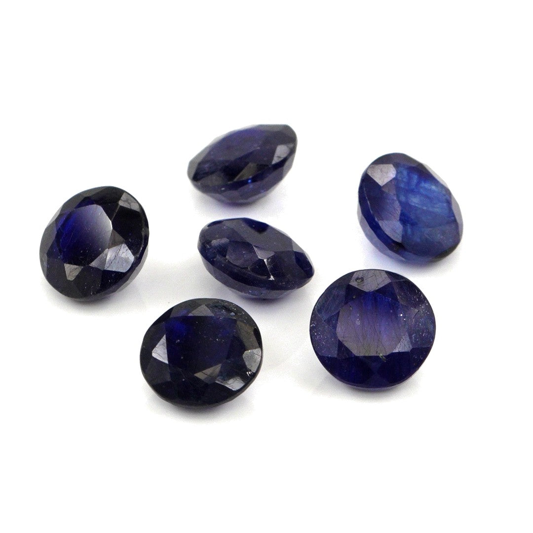 Natural Bangkok Blue Sapphire Calibrated Rounds | 9mm & 10mm