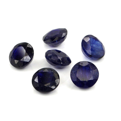 Natural Bangkok Blue Sapphire Calibrated Rounds | 9mm & 10mm