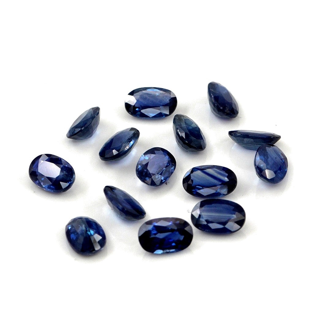 Natural Untreated Blue Sapphire Calibrated Ovals | 3x4mm & 4x5mm