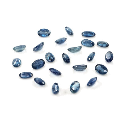 Natural Untreated Blue Sapphire Calibrated Ovals | 3x5mm & 4x6mm