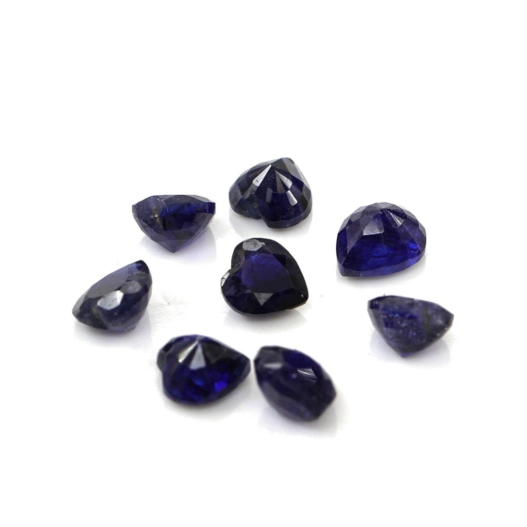 Natural Bangkok Blue Sapphire Calibrated Hearts | 4mm & 4.5mm