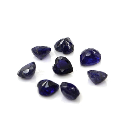Natural Bangkok Blue Sapphire Calibrated Hearts | 4mm & 4.5mm