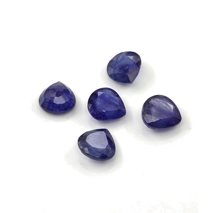 Natural Bangkok Blue Sapphire Calibrated Hearts | 7mm & 8mm