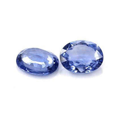Natural Untreated Ceylon Blue Sapphire Ovals Pair  | 3.60cts