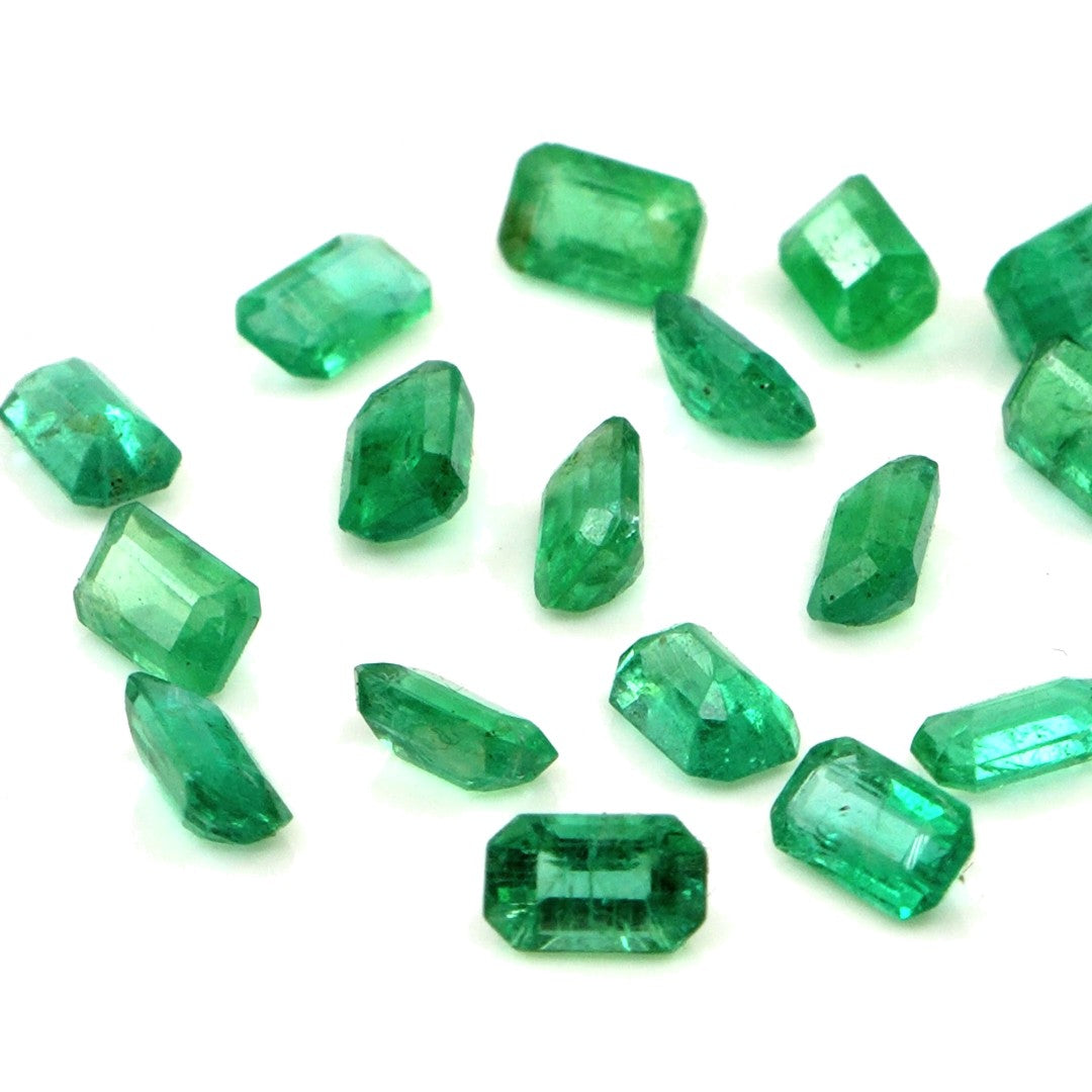 Natural Zambian Emerald Calibrated Octagons | 3x5mm & 4x6mm