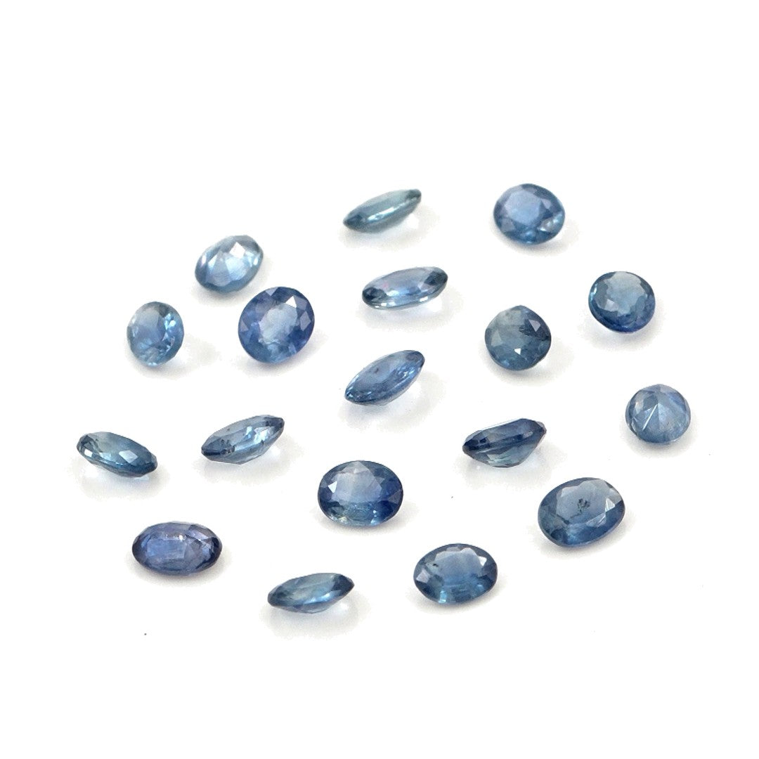 Natural Untreated Blue Sapphire Calibrated Ovals | 3x4mm & 4x5mm