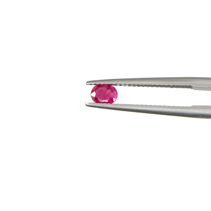 Natural Untreated Mozambique Ruby Calibrated Ovals | 3x4mm & 4x5mm